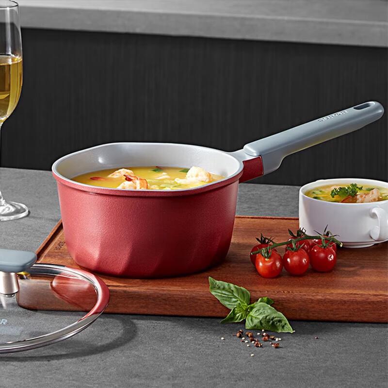 Supor Kristallgjutjärn Hälsosam Mjölkkastrull