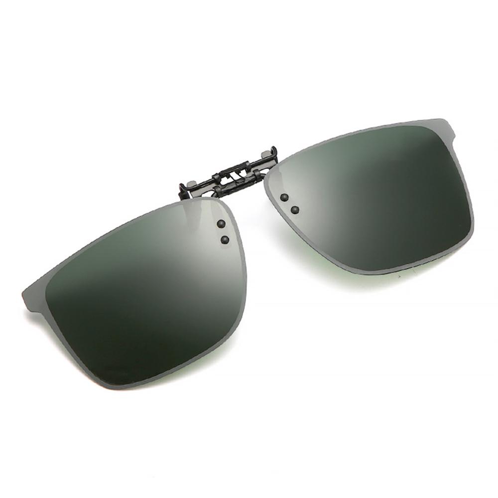 

Поляризованная клипса Линза ночного видения Анти-UV400 Велоспорт Вождение Езда Солнцезащитные очки Клипса для женщин мужчин Очки для чтения Polarized