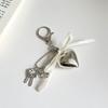Ins Style Metal Love Breloc Bowknot Telefon Pandantiv Husa Căști Charms Geanta Decor Breloc Mașină