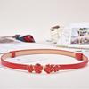 Belt Ladies Decorative Belt, Sweet Rhinestone Belt, Butterfly Pair Buckle With Belt Women