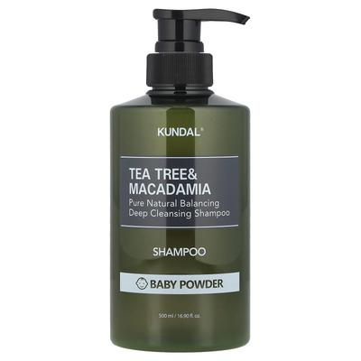Tea Tree & Macadamia Shampoo, Baby Powder, 500ml (16.9 Fl Oz)