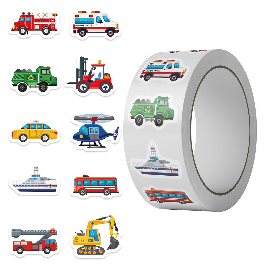 Cartoon Festival Gift Stickers - 500/Roll for Journals and Sealing