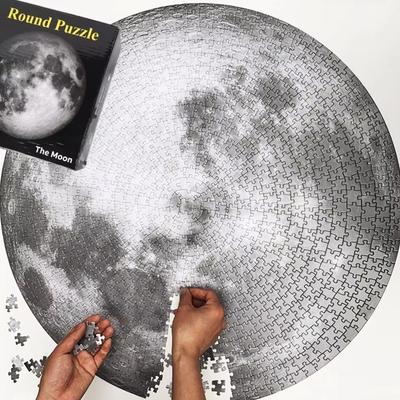Erwachsenen Puzzle Puzzle Spiel 1000 Planet Mond Erde Puzzle Herausforderungsspiel Lernpuzzle Weltraumflugzeug Puzzle Schwierigkeitsgrad Spielzeug