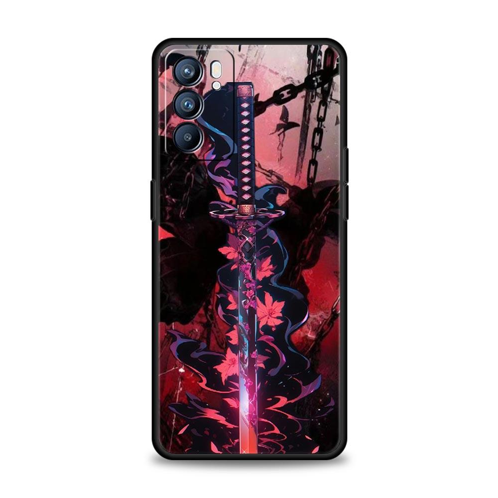 The Sword Creative Pattern Phone Case For Oppo Reno 13 12 11 10 7 F Find X5 X6 A98 A80 A79 A78 A57 A54 A31 A17 Pro 5G Soft TPU