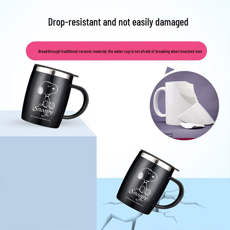 SNOOPY Insulated Stainless Steel Mug with Handle