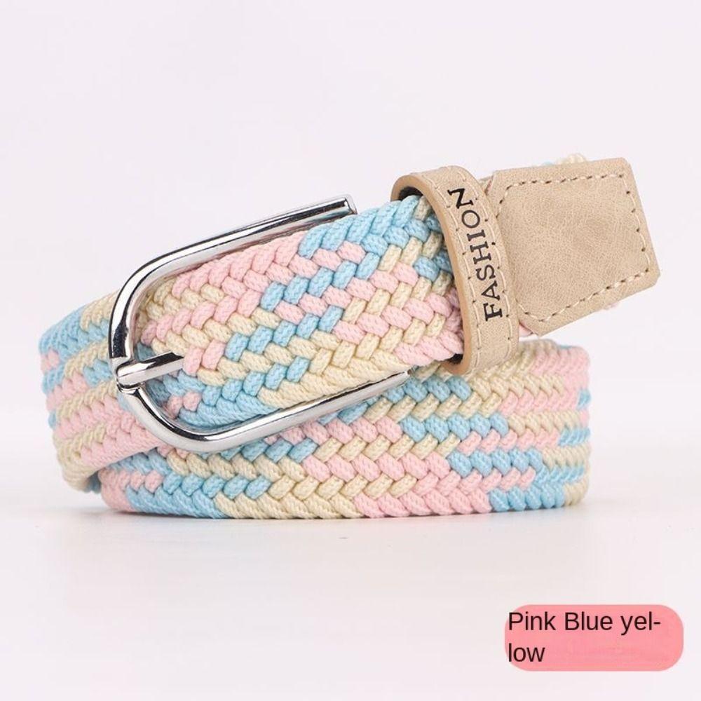 Elastic Canvas Belt Popular Waistband Fashion Loose Belt Men