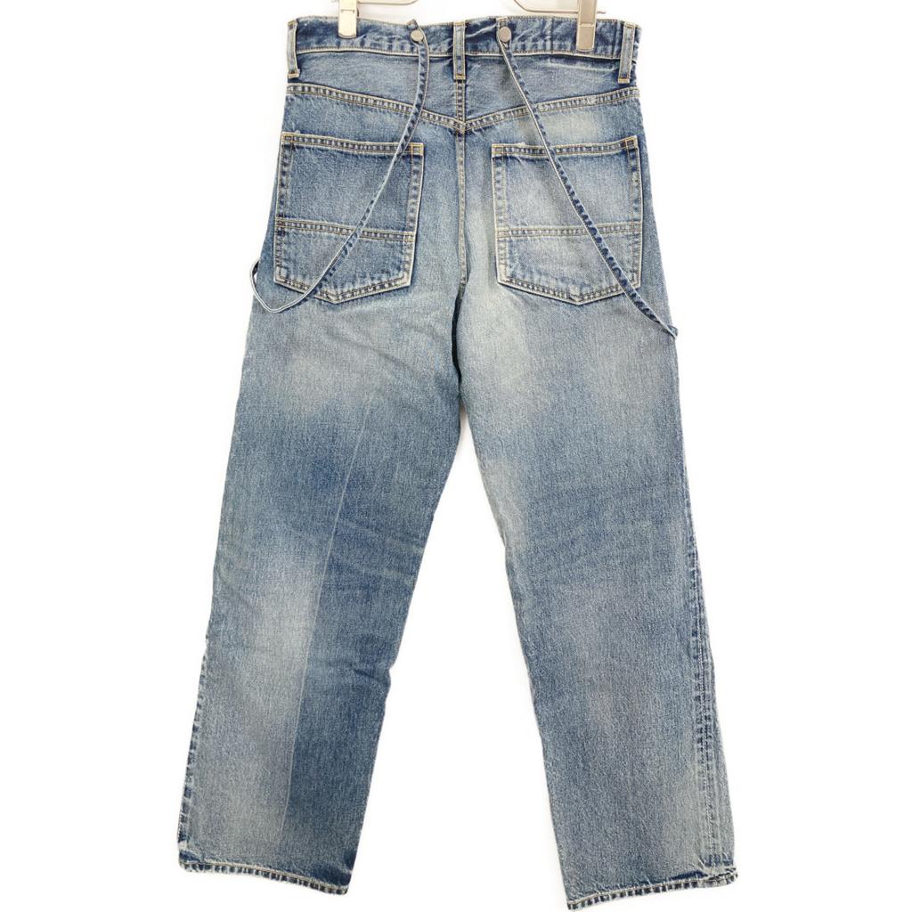 Whim Gazette WGZ1002302A0006 Indigo Suspender Denim Pants Bottoms F IndigoUsed