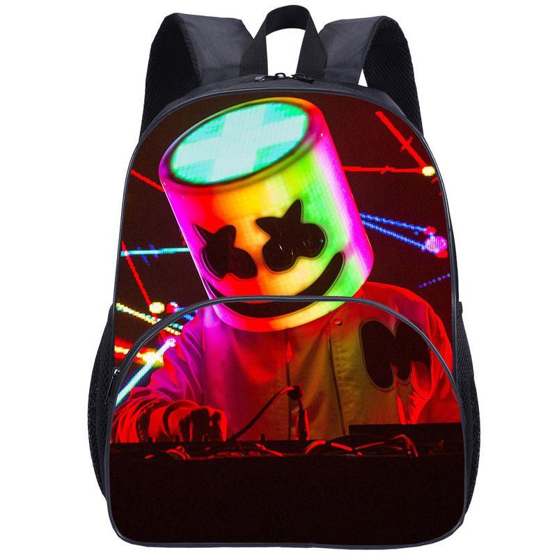 Trendy Dj Marshmello Kids Backpack With High Capacity And Breathable Design
