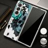 Punk Dark Aesthetic Skull Case For Samsung Z Flip 8 7 6 5 Luxury Plating Leather Skin Folding Phone Cover For Galaxy Z Flip8 Flip7 Flip6