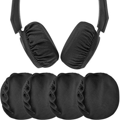 4 PCS Breathable Elastic Earpad Covers Stretchable Washable Headphone Covers Dust Proof Earpad Covers Headphones Protective