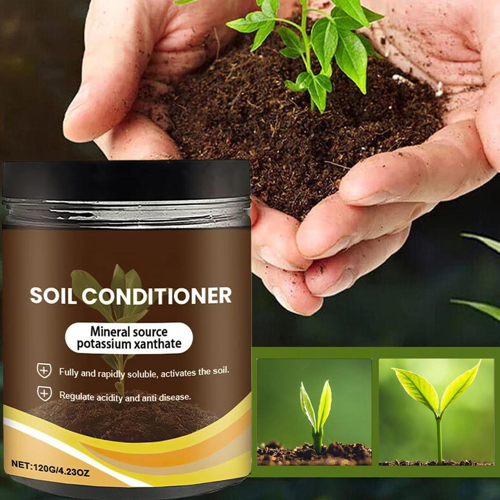 Bodenaktivator steigert Nährstoffaufnahme Bodenaktivator zur Reduzierung von Salzansammlungen für Rasen Gewächshaus Balkon Bauernhof Haus Gärtner