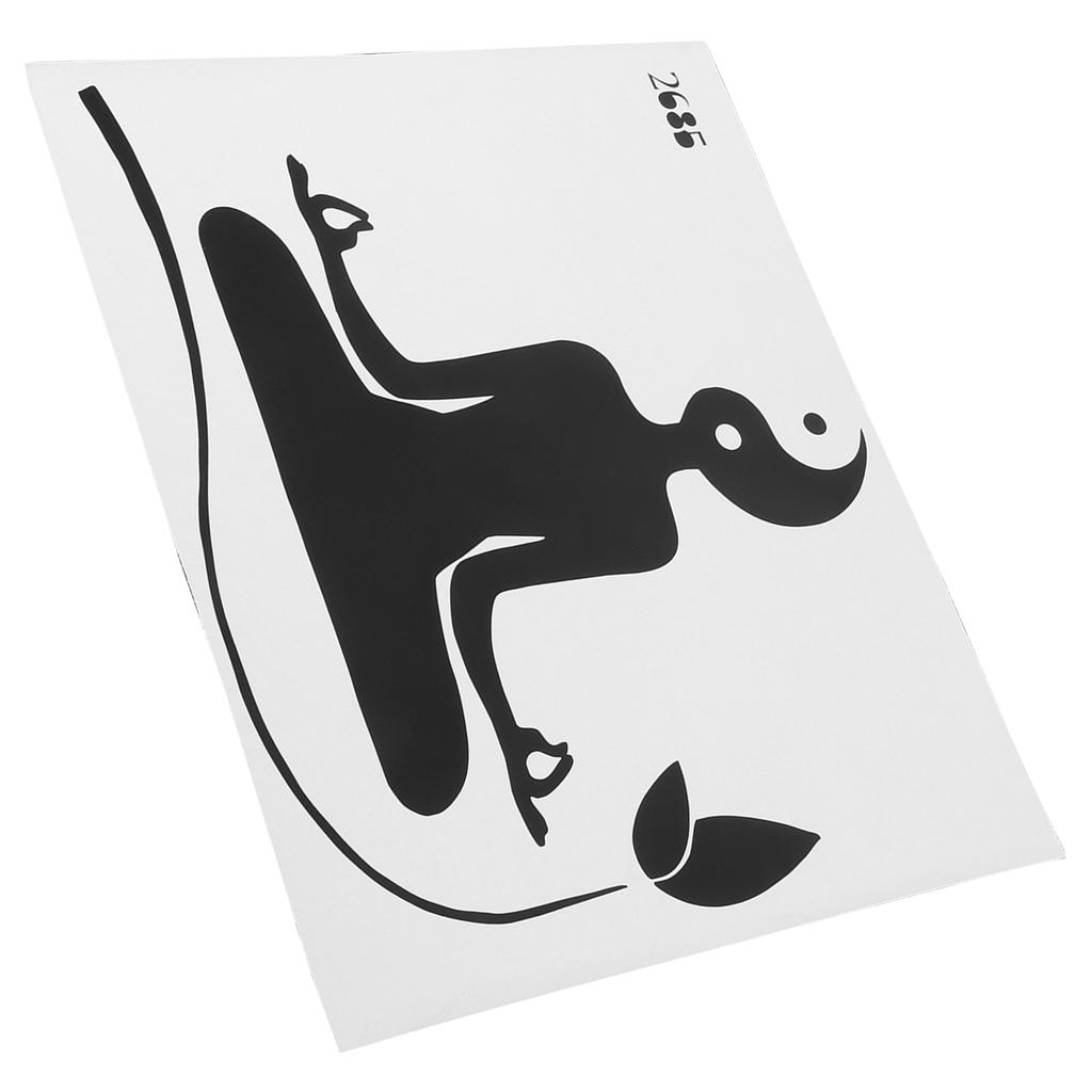 Yoga Meditation Tai Chi Wall Stickers Decal Removable Wallpaper for Bedroom Living Room