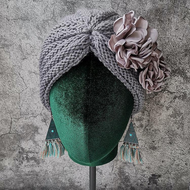 

Весна и лето Милый Большой Цветок Головной Убор Ретро Пуловер Шляпа Женский Танцующий Родильный Белый Головной Убор Головной Убор Дорожный Платок Шляпа