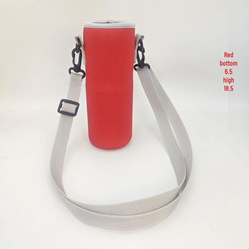Isolierte Crossbody-Neoprenhülle für Glaswasserflaschen: Tragbare, verbrühsichere, hitzebeständige Schutzhülle