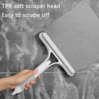 3 In 1 Spray Scrape Double-Sided Window Glass Cleaner Adjustable Cleaning Brush Window Washing Brush Car Glass Cleaning Brush