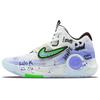 KD Trey 5 X Cushioning Moisture Wicking Low Top Basketball Shoes Men's White Purple Green DJ7554-014(Team256-)