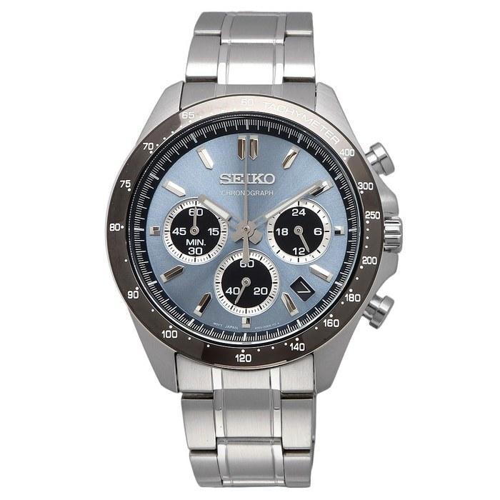 SEIKO Chronograph Quartz Watch Men's SBTR027 Blue Gray Metallic
