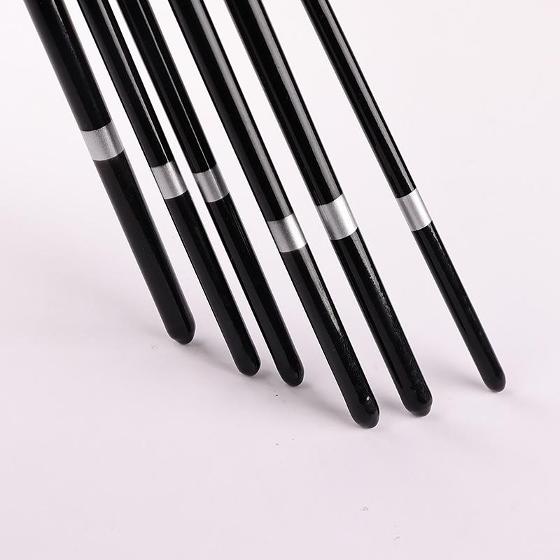 Conjunto de Pincéis de Nylon em Forma de Leque para Estudantes - Ideal para Pintura a Óleo, Acrílica e Aquarela