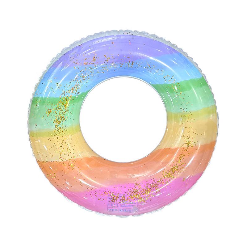 Sequin Inflatable Swimming Ring with Handles