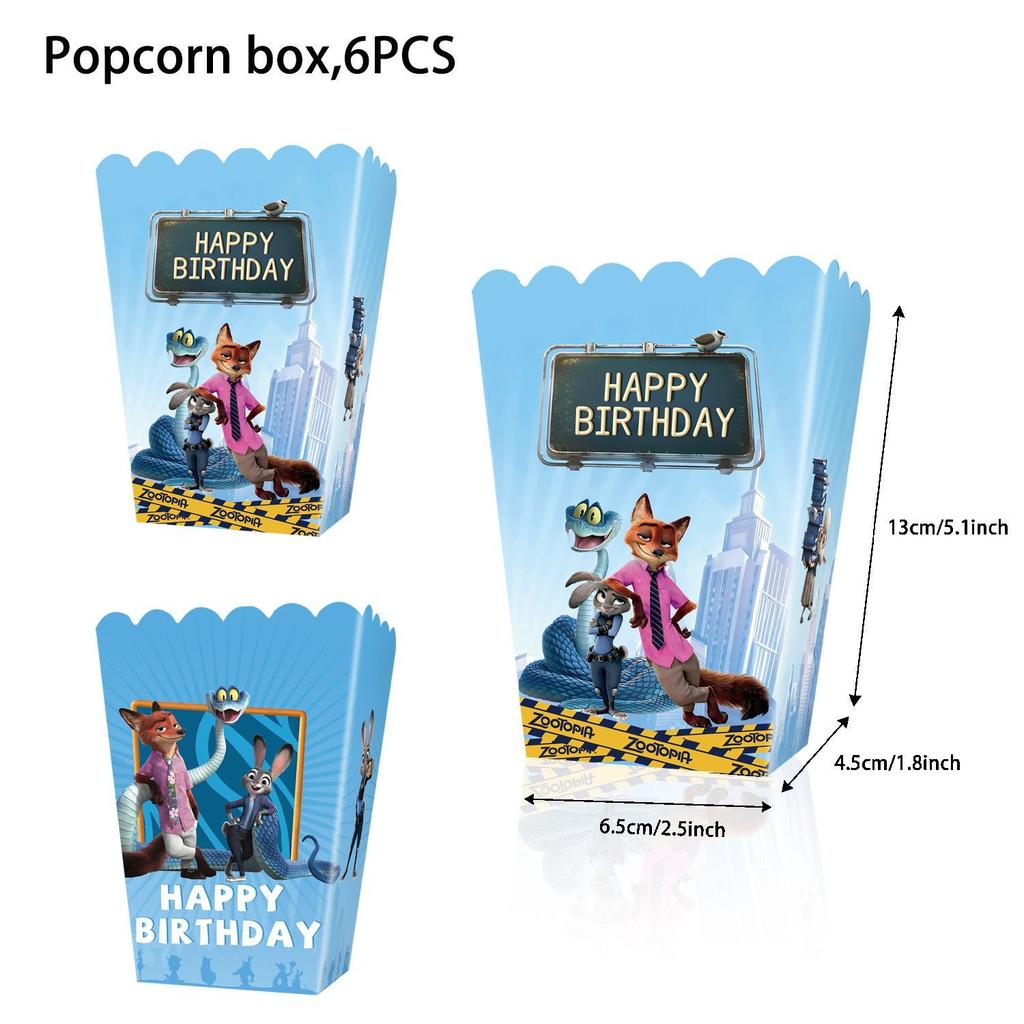 Decorazioni per Festa di Compleanno a Tema Zootopia, Striscioni di Compleanno per Bambini, Piatti di Carta, Bicchieri di Carta, Tovaglioli, Tovaglie, Ciabatte Elettriche, Articoli per Feste