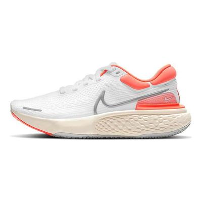 ZoomX Invincible Run Flyknit White Bright Mango Women Sneakers Grey-Fog Metallic-Silver CT2229-100