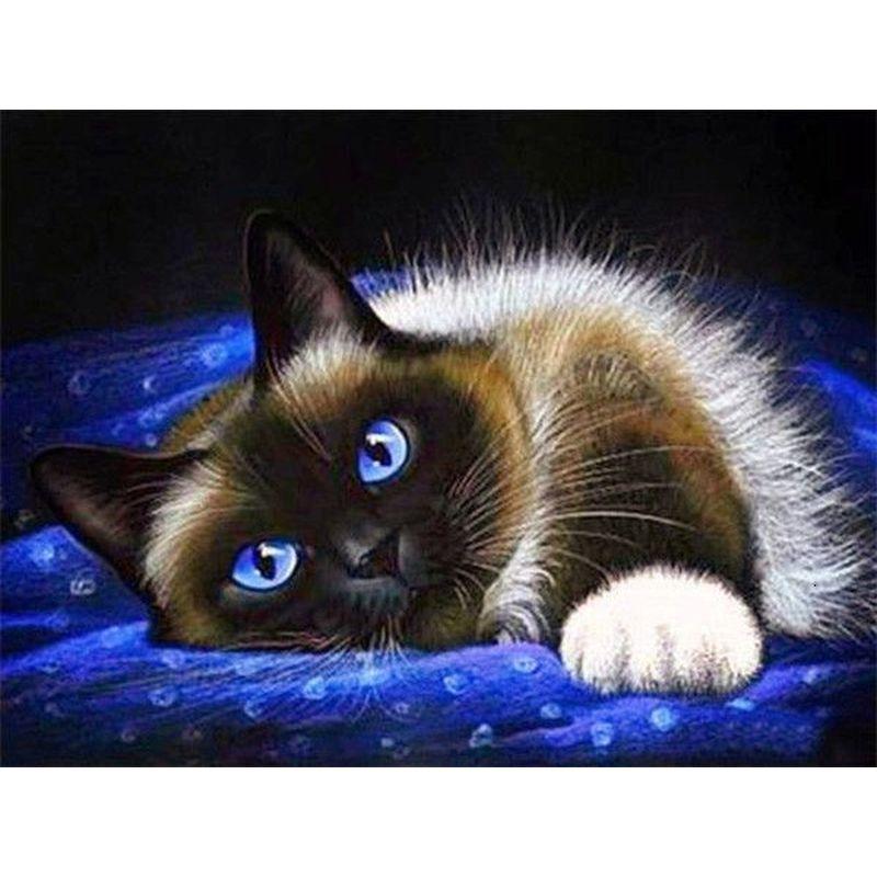 5D DIY Diamond Painting Animals Cross Stitch Full Round Drill Painting Embroidery Craft Art Home Decoration