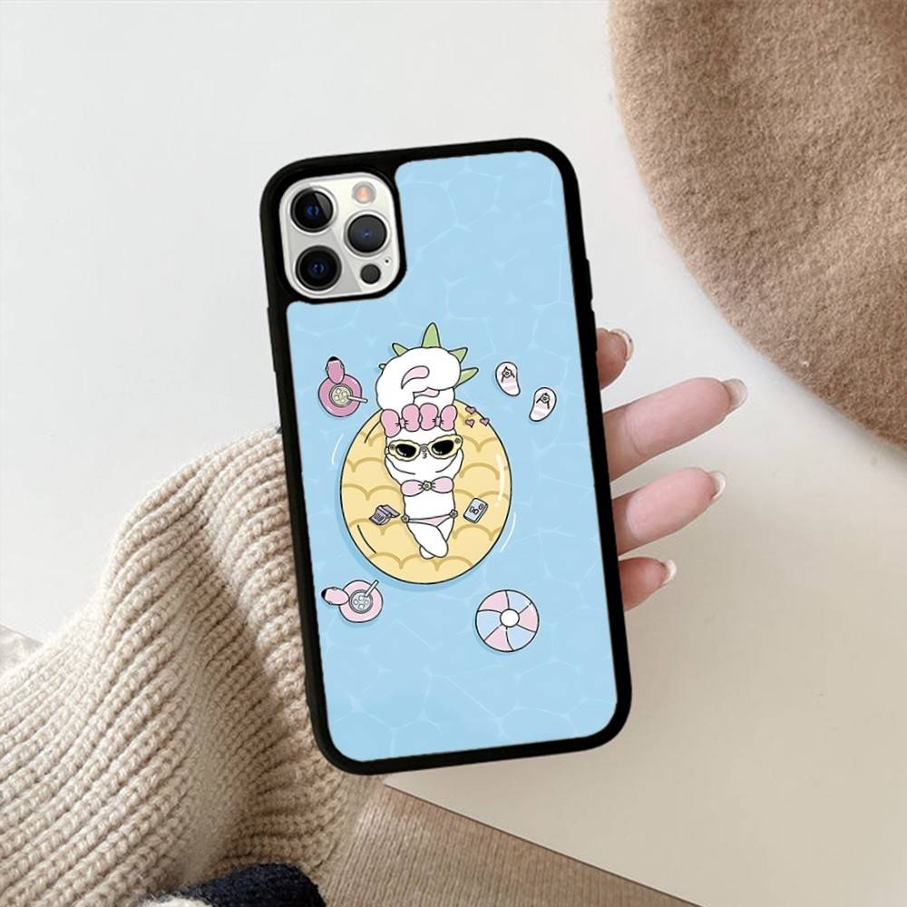 Cute E-EstherS Bunny Rabbit For Iphone 17 Air 16 15 14 13 12 11 Pro Max TPU+PC Plus Shockproof Back Phone Cover
