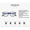 Square TR90 Frame Fashion Glasses Computer Anti-Radiation Eyewear for Men Women
