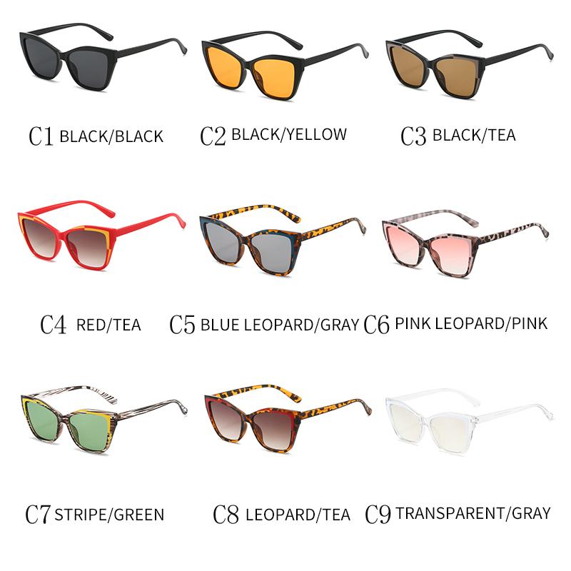 Vintage Cat Eye Sunglasses Women Men Fashion Luxury Brand Retro UV400 Colorful Sun Glasses for Outdoor Travel