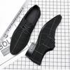 2025 Men's Pointed Casual Canvas Dress Business Shoes Summer Breathable Korean Version Trend Versatile Men's Shoes
