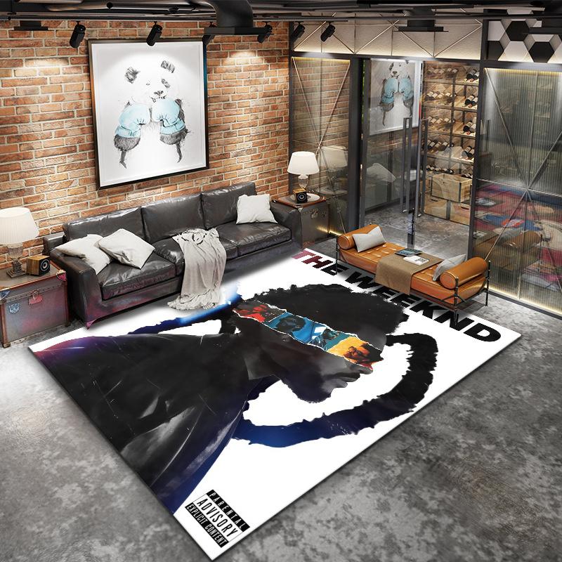 Weeknd Carpet Rug for Living Room Bedroom Home Sofa Decoration,Kids play Nonslip Floor Mat