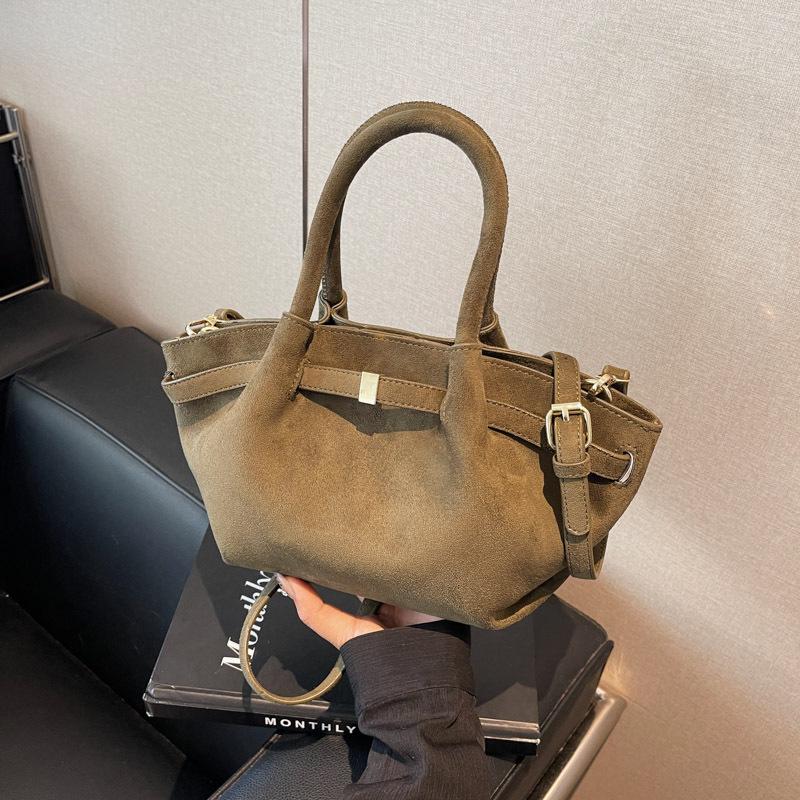 

Сумки с верхней ручкой для женщин Мягкая замшевая на плечо Кросс-боди Сумка-облако 2025 Роскошный дизайнерский бренд Кошельки и сумки зелёный