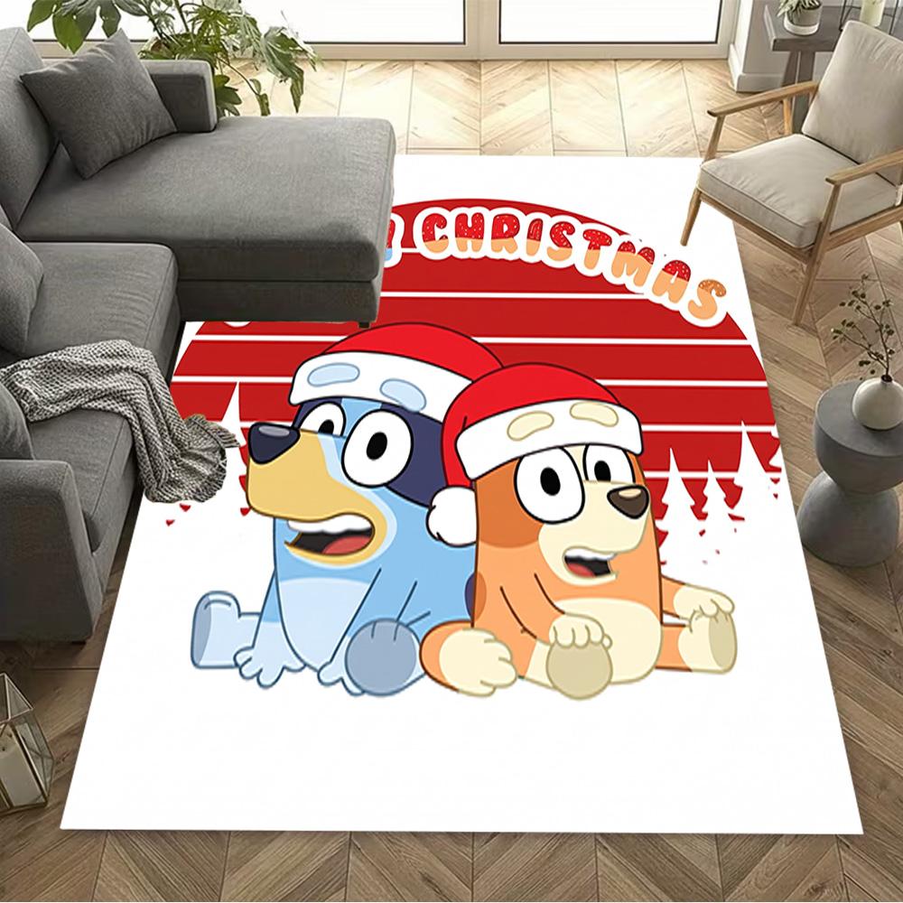 Bluey Friends Adventure Floor Mat Perfect for Kitchen Dining Room Entryway Foyer Anti-slip Rug Office home decor Perfect Gift for Women/Men