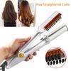 Professional Hairs Curler Straighter 2 In 1 Rotating Hair Brush Curler Styler Hair Styling Tools Curling Iron Straighting Brush