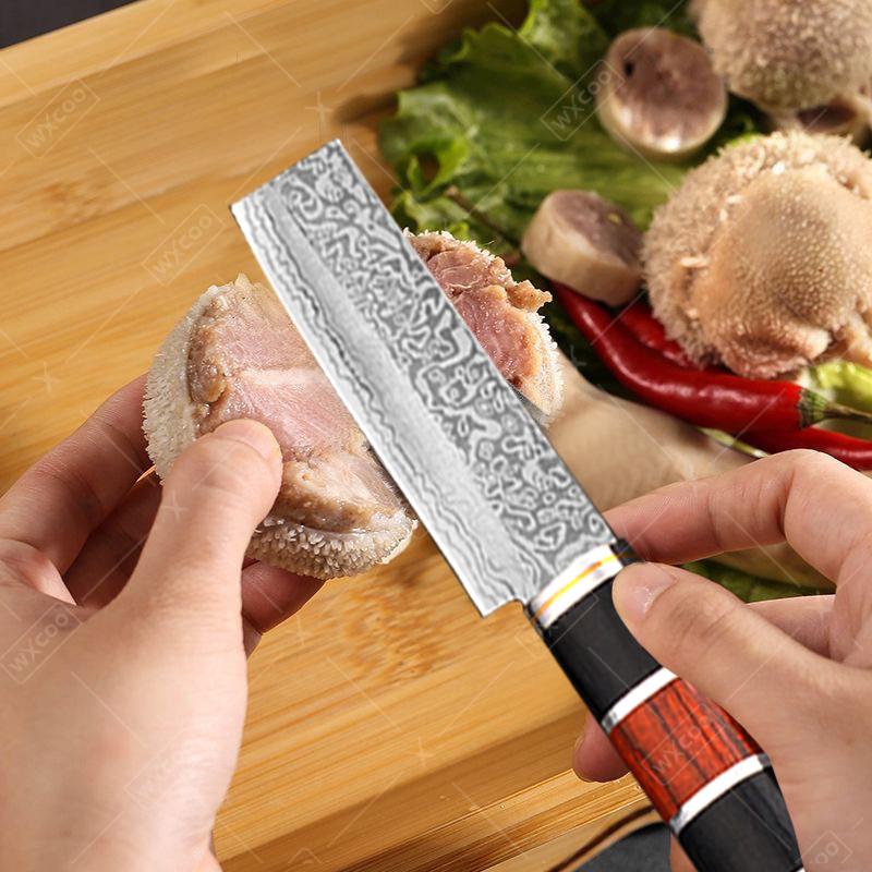 Stainless Steel Kitchen Butcher Knife for Cooking Barbecue Meat Cutting Chef Knife Handmade Forged Boning Knife with Cover