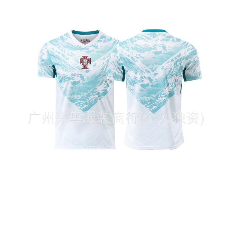 New Bar West Argentina Portugal Teeth France Belgium Jersey Adult Football Suit Club Short Sleeve T-Shirt