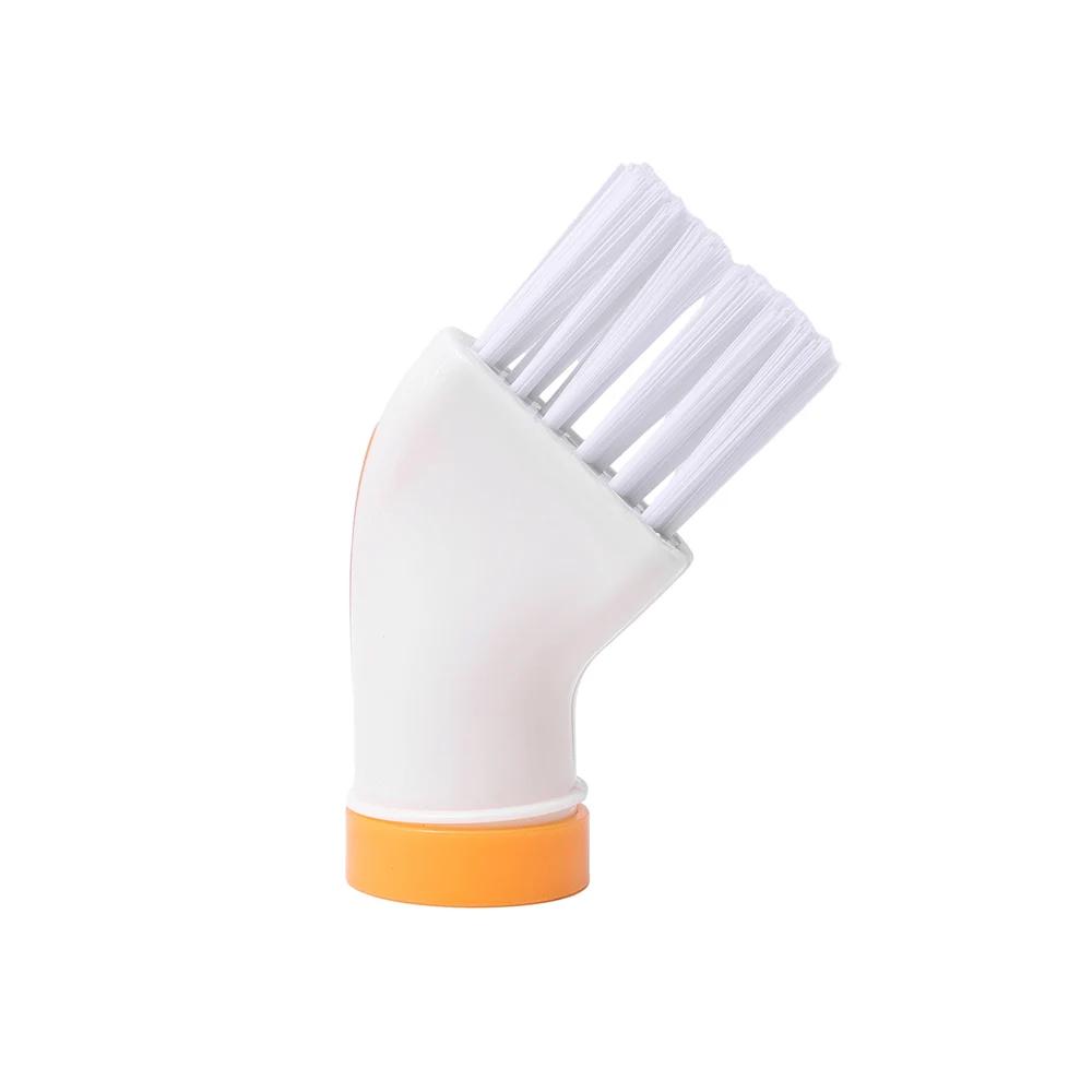 

Креативна щітка для чищення побутової техніки може підключатися до пляшки з мінеральною водою, вологого та сухого чищення, багатофункціональна щітка з мертвим кутом 1pc білий