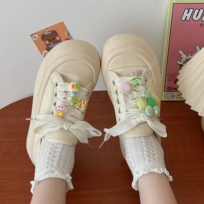 Dames Gevulkaniseerde Schoenen Mode Brede Neus Veters Canvas Ademende Sneakers Leuke Studenten Wandelschoenen Sapatos Feminino