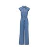 VEROMODA Women's Cotton-Lyocell Denim Overalls