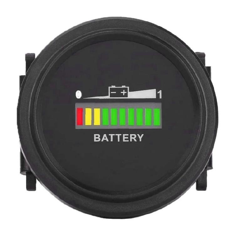 Industrial Grade Waterproof Battery Capacity Meter Charge Discharge Indicator for Golf Cart Forklift Truck Motorcycle