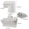 7x 7PCS Solar Panel Corner Mounting Bracket Mounting Fixing Bracket Bracket RV Experience Functional