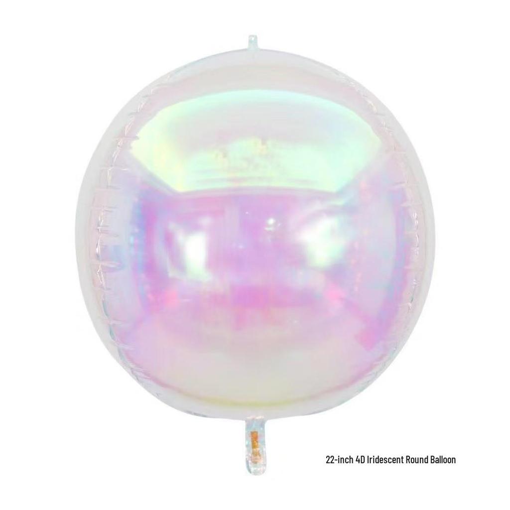 Colorful Crystal Transparent 4D Star & Daisy Balloons for Ocean Birthday Party