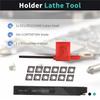 AD23-SCLCR1212H09 Holder Lathe Tool Cutter With 10Pcs CCMT09T304-PM Blades Insert CNC 100Mm