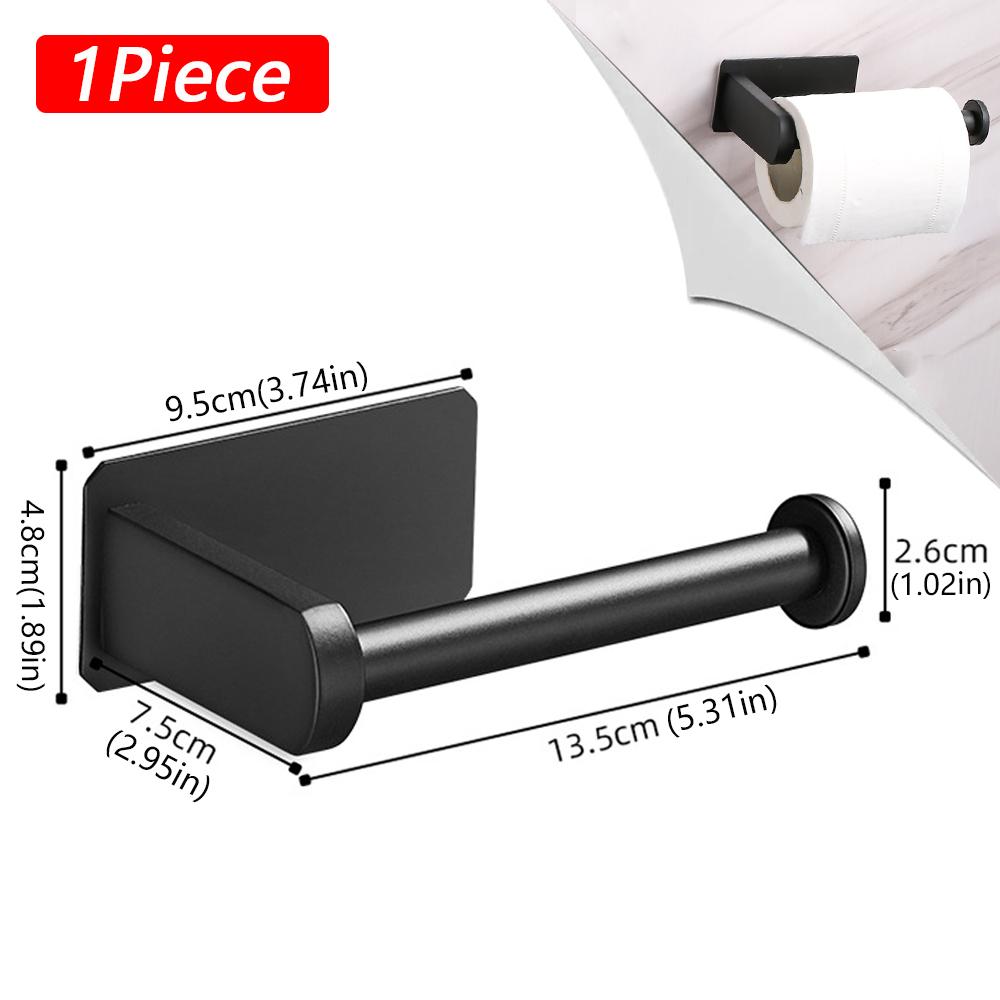 No Punching Wall Mounted Toilet Paper Holder Stainless Steel Bathroom Kitchen Roll Paper Toilet Holder Storage Stand