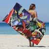 UFO ROBO GRENDIZER GOLDORAK Beach Towel Microfiber Sand Free Quick Dry Soft Pool Towels Gift for Women Travel Gym Shower Camping