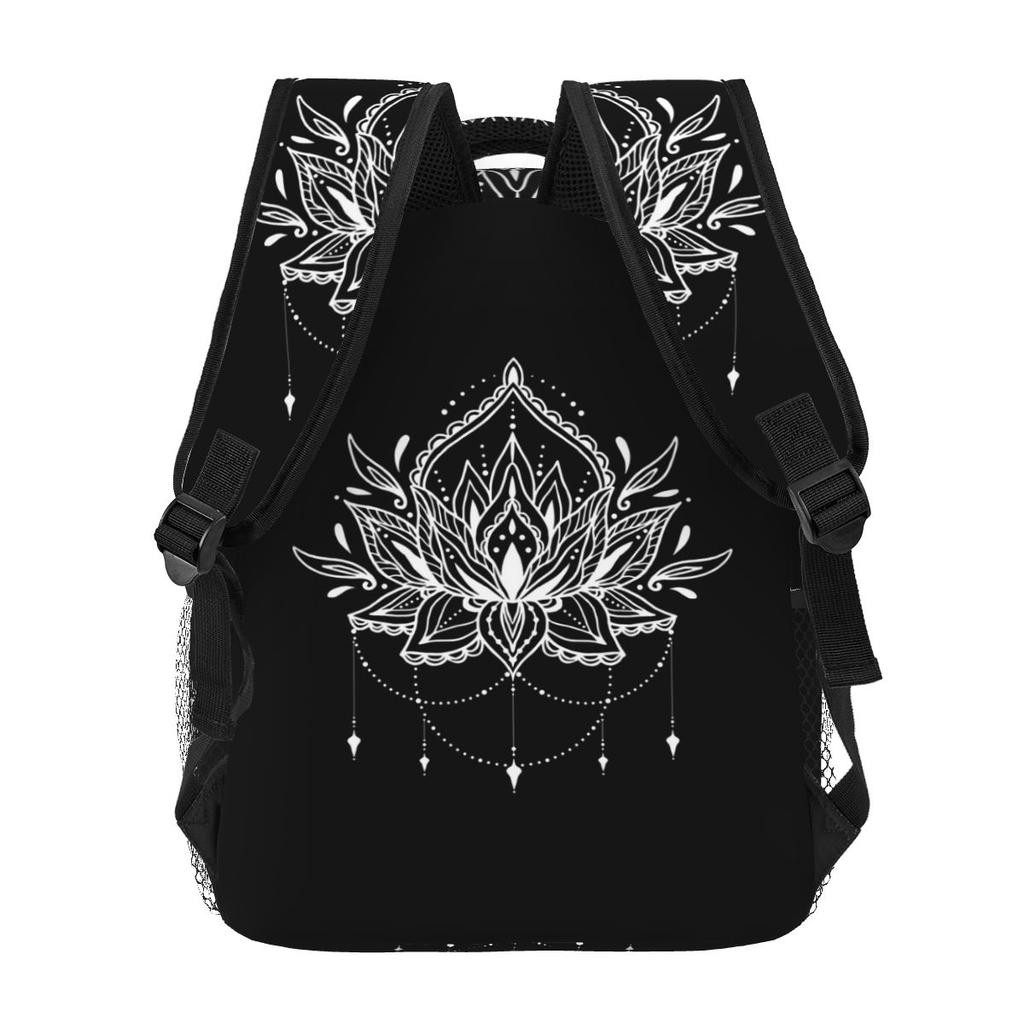 Mandala Lotus Flower Backpack Student Boys Girls BookBag Children School Bag Computer Shoulder Bags for Men Women