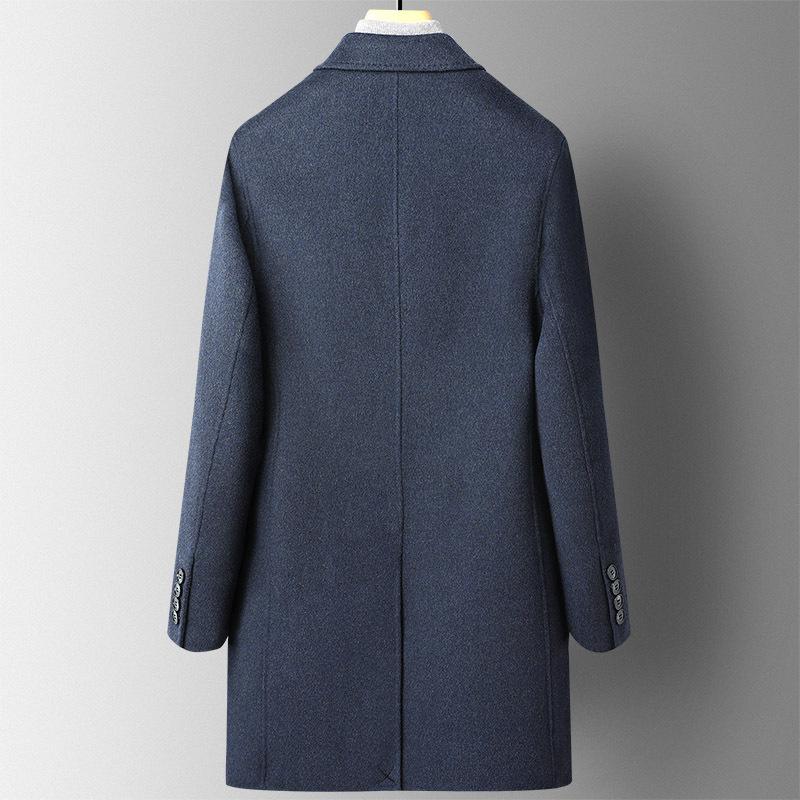 Autumn and Winter New Double-sided Woolen Wool Coat Men's Slim-fitting Mid-length Alpaca Nizi Coat