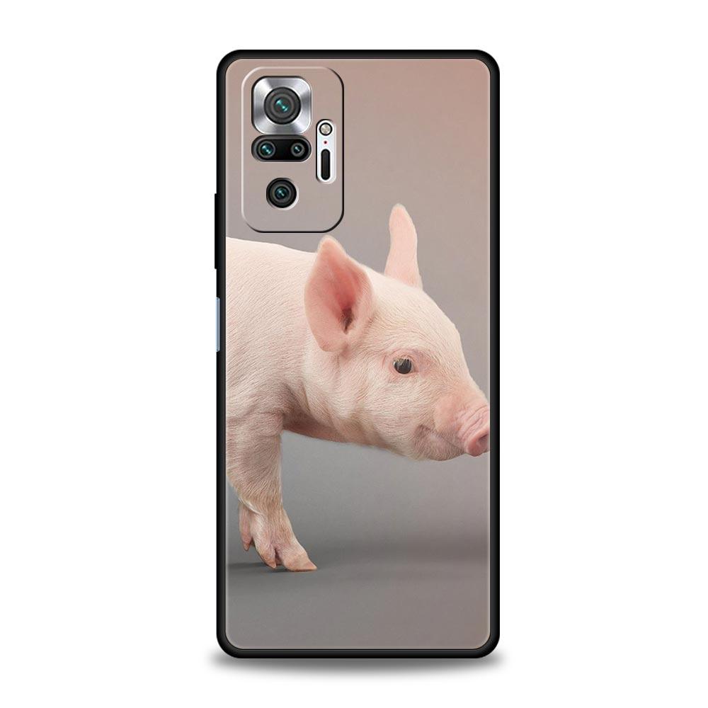 Handyhülle für Xiaomi Redmi Note 14 13 12 5G 11 10 Pro Plus 4G 9S 9 14C 13C 12C 10C 9C 9A Weiche TPU-Hülle Süßes kleines rosa Schwein