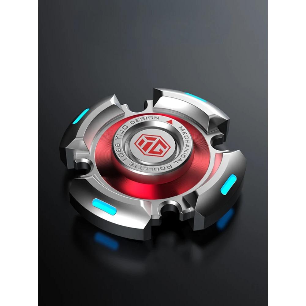 Fidget Spinner Alloy Luminous Light Hand Gyroscope Stress Toys R188 Silent Bearing STARRY SKY for Adults Male Christmas Gift