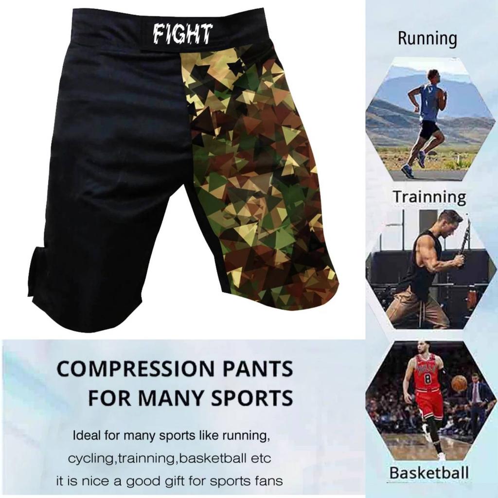 MMA Männer Shorts Soldat Army Navy Camouflage Muay Thai Hosen Kickboxen Kampf Fitness Gym Training